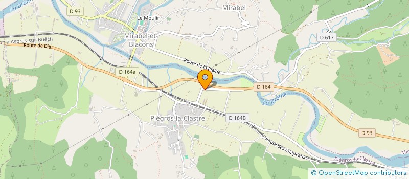 localisation de l'entreprise MONSIEUR GREGORY ALAIZE  PIEGROS-LA-CLASTRE