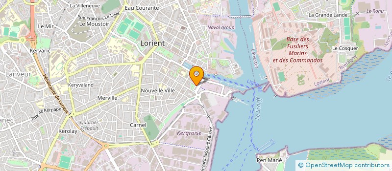 localisation de l'entreprise MONSIEUR GREGORY ANGENARD à LORIENT