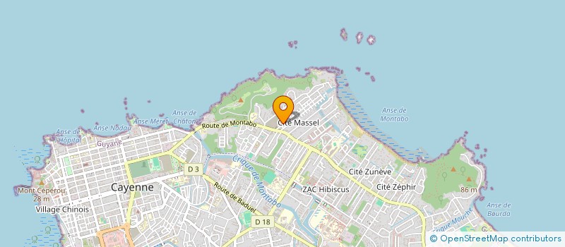 localisation de l'entreprise MONSIEUR GREGORY ARTHUR  CAYENNE