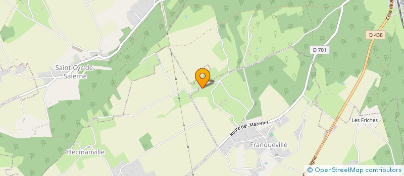 localisation de l'entreprise MONSIEUR GREGORY AUBERT  FRANQUEVILLE