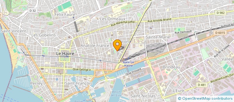 localisation de l'entreprise MONSIEUR GREGORY AUBIN à LE HAVRE