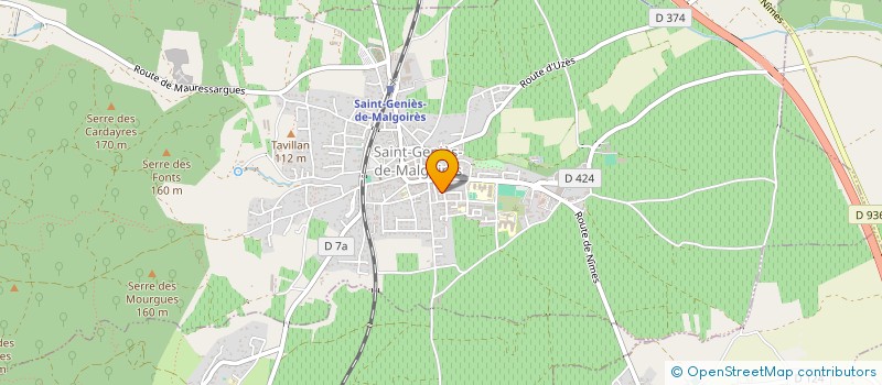 localisation de l'entreprise MONSIEUR GREGORY AURA à SAINT-GENIES-DE-MALGOIRES