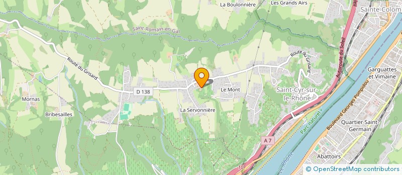 localisation de l'entreprise MONSIEUR GREGORY AVALLET  SAINT-CYR-SUR-LE-RHONE