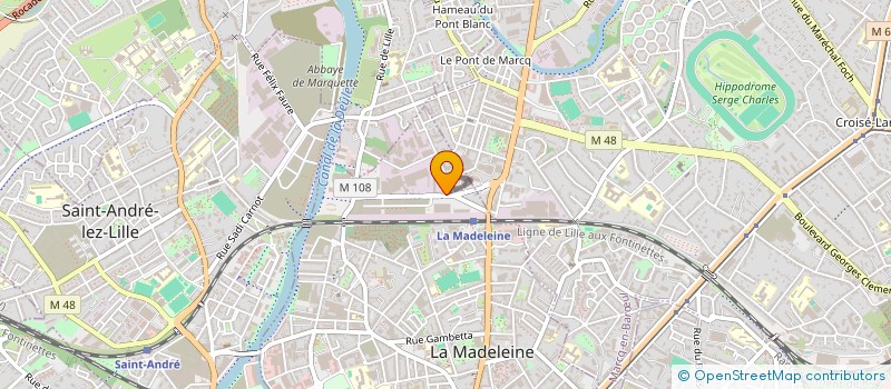 localisation de l'entreprise MONSIEUR GREGORY BAILLARD à LA MADELEINE