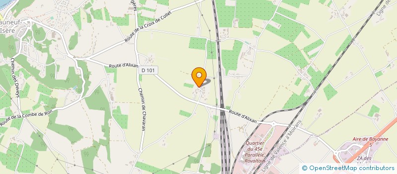 localisation de l'entreprise MONSIEUR GREGORY BALAYN à CHATEAUNEUF-SUR-ISERE