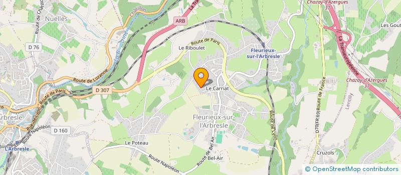 localisation de l'entreprise MONSIEUR GREGORY BARTHELEMY à FLEURIEUX-SUR-L'ARBRESLE