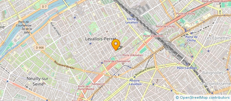 localisation de l'entreprise MONSIEUR GREGORY BAUDRIER  LEVALLOIS-PERRET