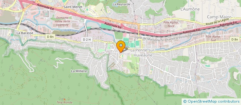 localisation de l'entreprise MONSIEUR GREGORY BAUMELA  LA PENNE-SUR-HUVEAUNE