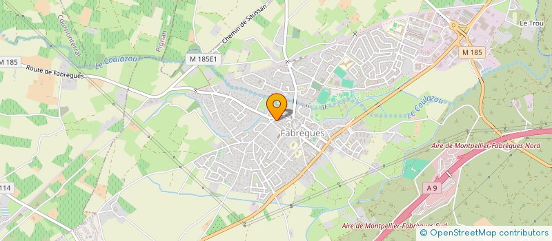 localisation de l'entreprise MONSIEUR GREGORY BAYLE  FABREGUES