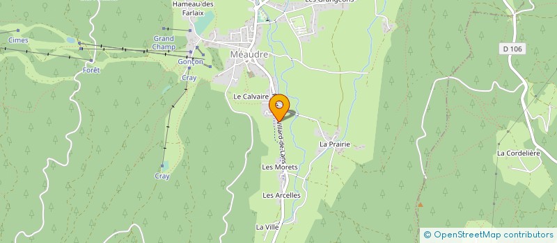 localisation de l'entreprise MONSIEUR GREGORY BEAUCHE à AUTRANS-MEAUDRE EN VERCORS