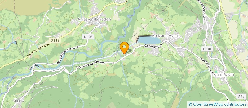 localisation de l'entreprise MONSIEUR GREGORY BECRET  ARCIZANS-AVANT