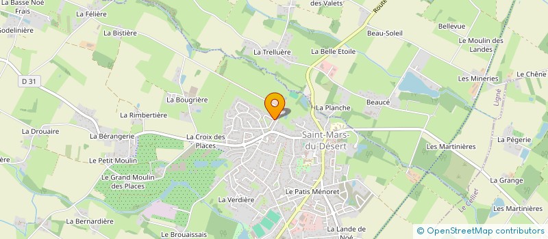 localisation de l'entreprise MONSIEUR GREGORY BEILLEVERT  SAINT-MARS-DU-DESERT