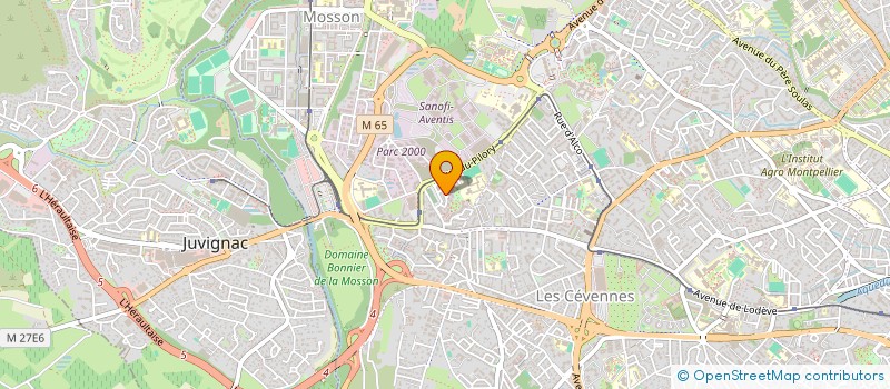 localisation de l'entreprise MONSIEUR GREGORY BENARD à MONTPELLIER