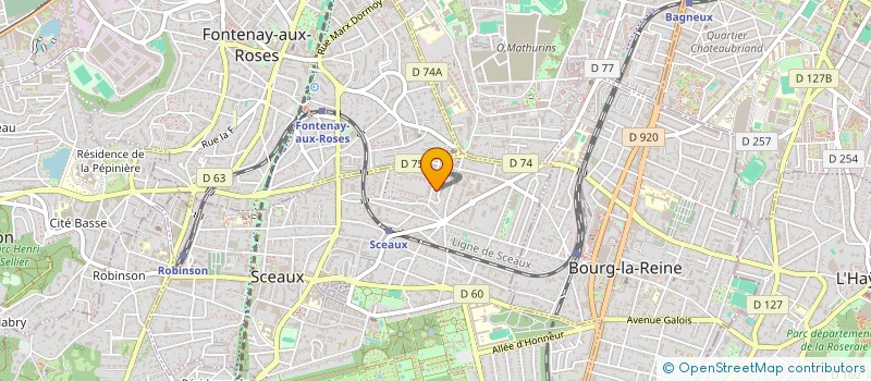 localisation de l'entreprise MONSIEUR GREGORY BERANTO à SCEAUX