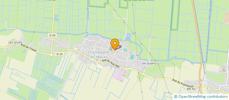 localisation de l'entreprise MONSIEUR GREGORY BERNARD  CHAMPAGNE-LES-MARAIS