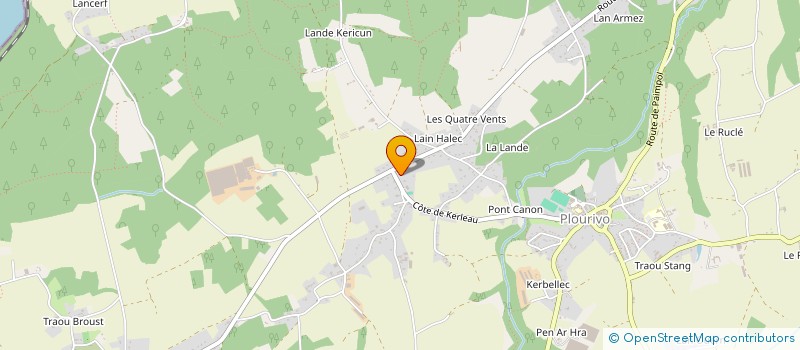 localisation de l'entreprise MONSIEUR GREGORY BERNARD  PLOURIVO