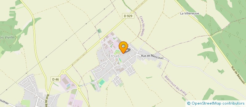 localisation de l'entreprise MONSIEUR GREGORY BESNARD  ERCUIS