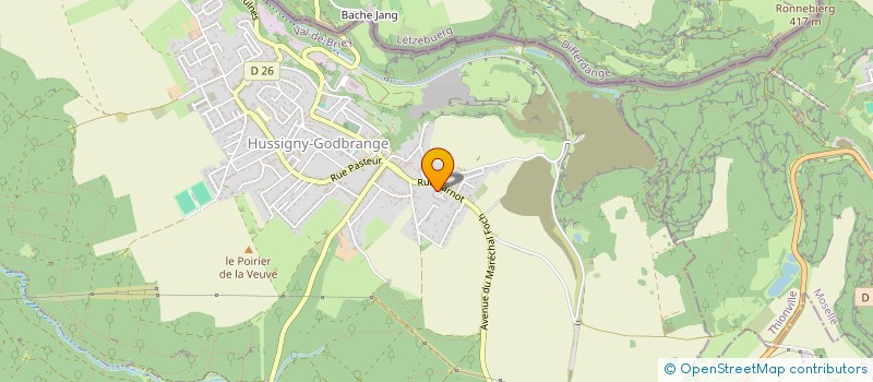 localisation de l'entreprise MONSIEUR GREGORY BEUGRAS  HUSSIGNY-GODBRANGE