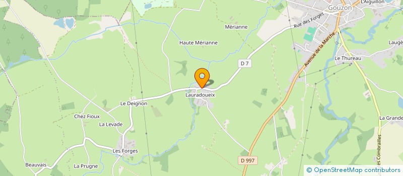 localisation de l'entreprise MONSIEUR GREGORY BIDEAU à GOUZON