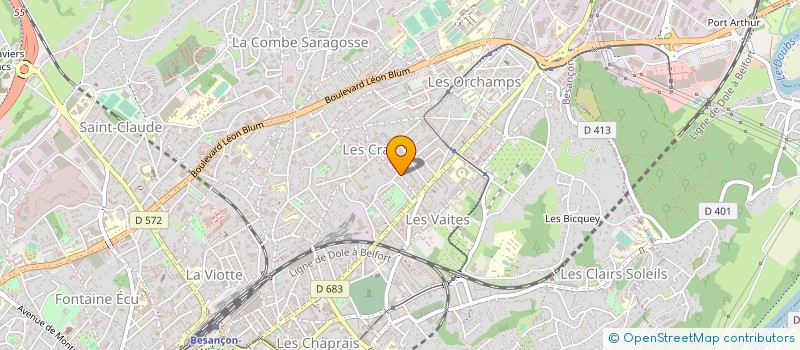 localisation de l'entreprise MONSIEUR GREGORY BLANC à BESANCON