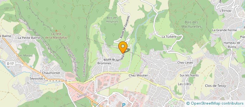 localisation de l'entreprise MONSIEUR GREGORY BLANC  SILLINGY