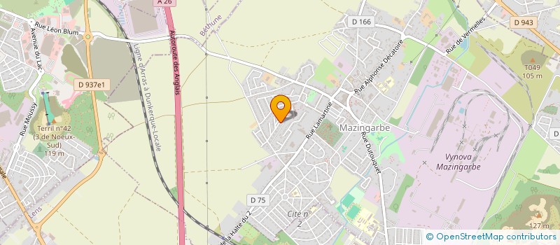 localisation de l'entreprise MONSIEUR GREGORY BLARINGHEM  BETHUNE