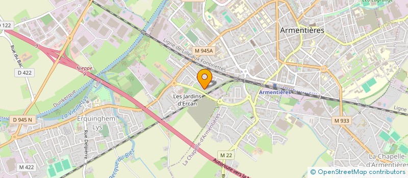 localisation de l'entreprise MONSIEUR GREGORY BLOMMAERS  ERQUINGHEM-LYS