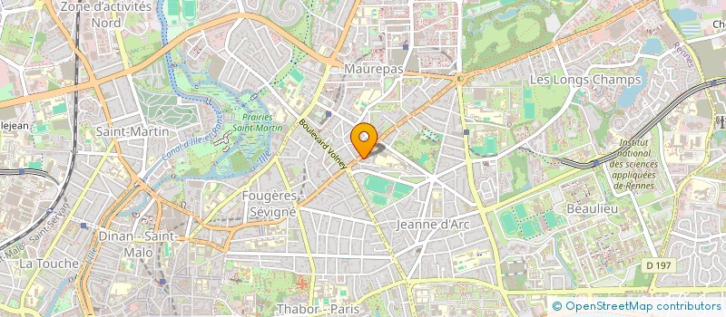 localisation de l'entreprise MONSIEUR GREGORY BONNIN  RENNES