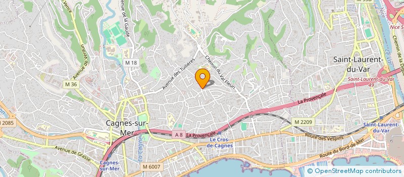 localisation de l'entreprise MONSIEUR GREGORY BORG à CAGNES-SUR-MER