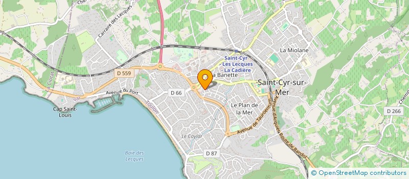 localisation de l'entreprise MONSIEUR GREGORY BOSQ à SAINT-CYR-SUR-MER