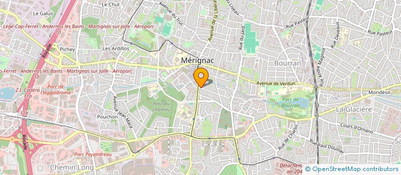 localisation de l'entreprise MONSIEUR GREGORY BOUSCAUT  MERIGNAC