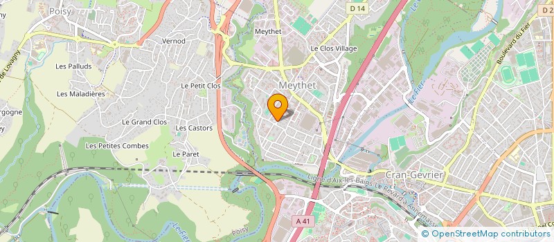 localisation de l'entreprise MONSIEUR GREGORY BOUVIER à ANNECY