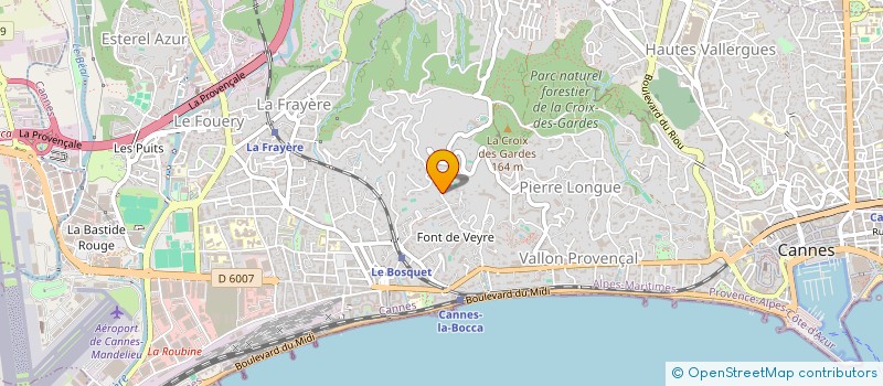 localisation de l'entreprise MONSIEUR GREGORY BREVIERE à CANNES