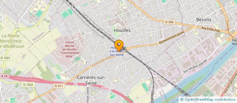 localisation de l'entreprise MONSIEUR GREGORY BRIZOU à HOUILLES