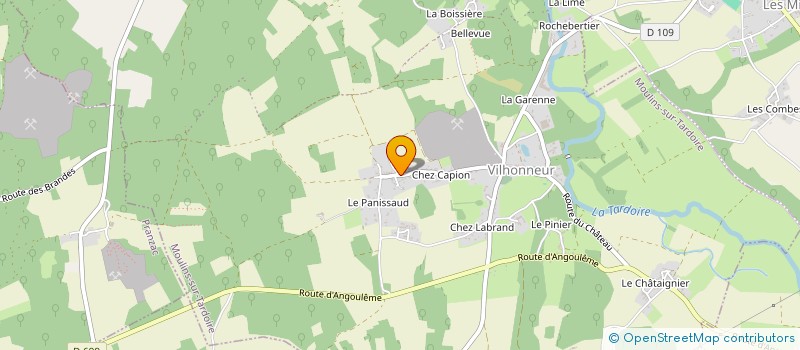 localisation de l'entreprise MONSIEUR GREGORY BROCHARD à MOULINS-SUR-TARDOIRE