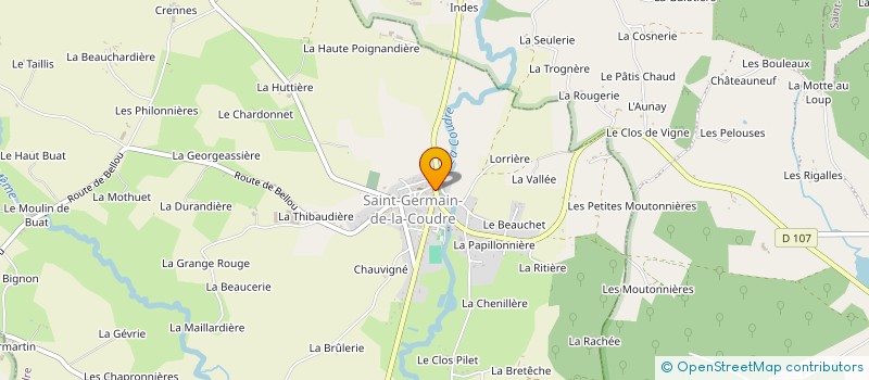 localisation de l'entreprise MONSIEUR GREGORY BROUARD à SAINT-GERMAIN-DE-LA-COUDRE