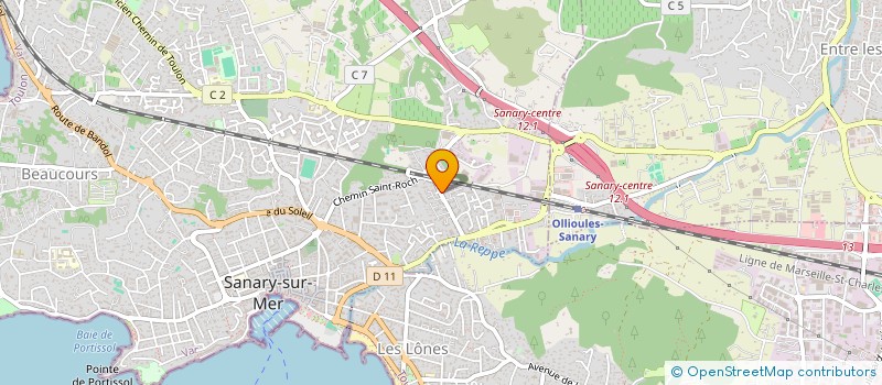 localisation de l'entreprise MONSIEUR GREGORY BUGLIANI  SANARY-SUR-MER