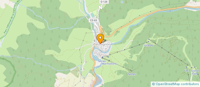 localisation de l'entreprise MONSIEUR GREGORY BURDIN à VAL-CENIS