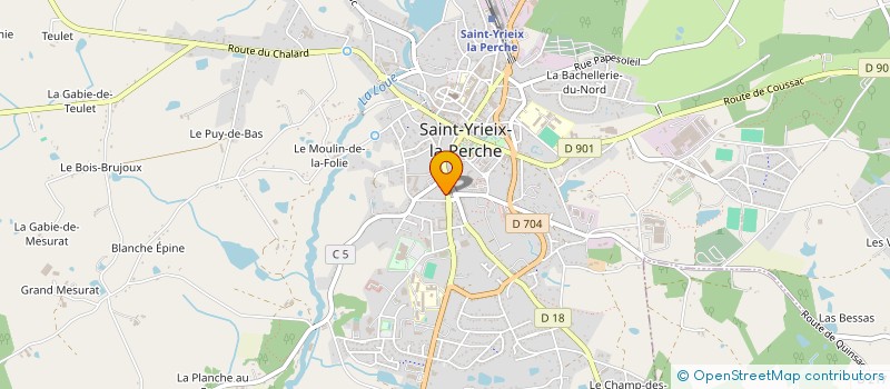localisation de l'entreprise MONSIEUR GREGORY BURGUET à SAINT-YRIEIX-LA-PERCHE