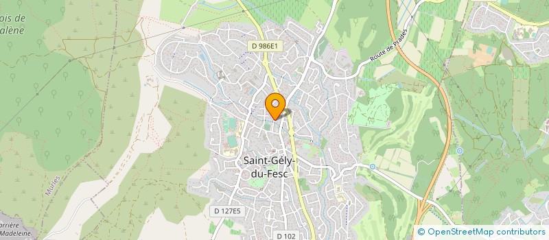 localisation de l'entreprise MONSIEUR GREGORY BUSQUET  SAINT-GELY-DU-FESC