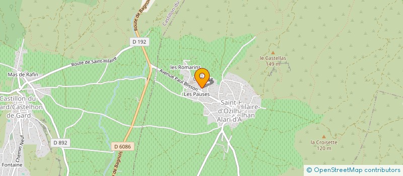 localisation de l'entreprise MONSIEUR GREGORY CABALLERO  SAINT-HILAIRE-D'OZILHAN