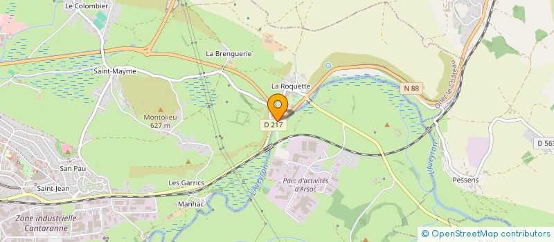 localisation de l'entreprise MONSIEUR GREGORY CABROL à ONET LE CHATEAU
