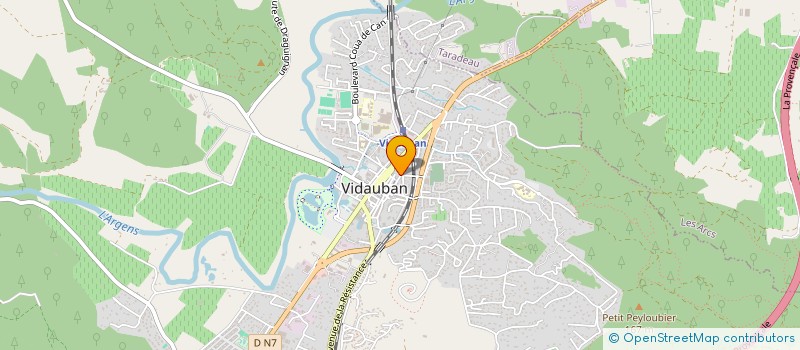 localisation de l'entreprise MONSIEUR GREGORY CAMACHO à VIDAUBAN
