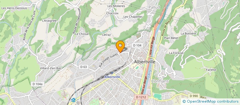 localisation de l'entreprise MONSIEUR GREGORY CAPALDI  ALBERTVILLE