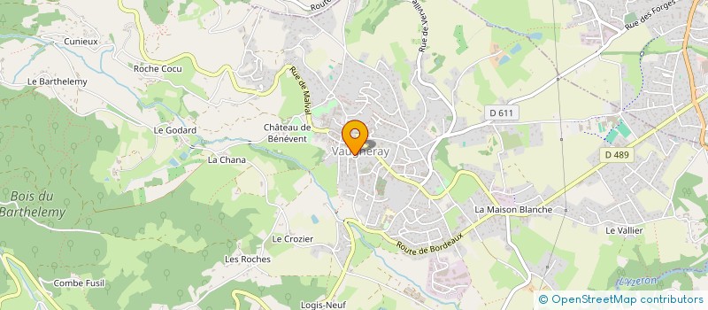 localisation de l'entreprise MONSIEUR GREGORY CAPOGNA  VAUGNERAY