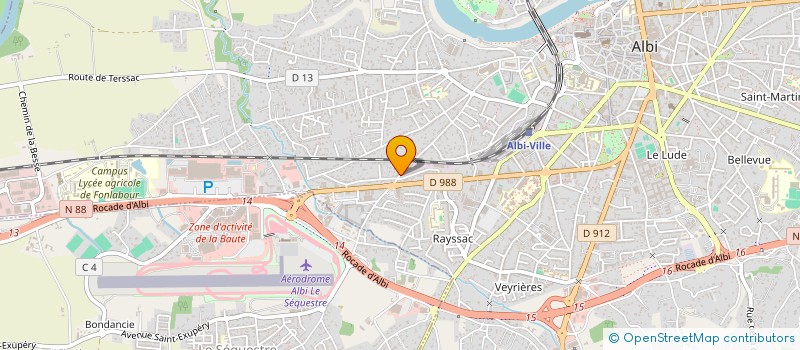 localisation de l'entreprise MONSIEUR GREGORY CARLIER  ALBI