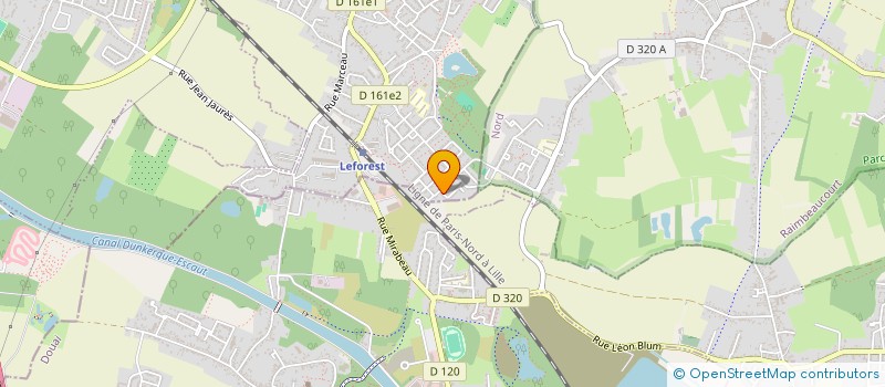 localisation de l'entreprise MONSIEUR GREGORY CARPENTIER  LEFOREST