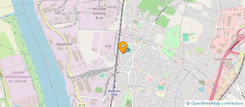 localisation de l'entreprise MONSIEUR GREGORY CAZIN  BASSENS