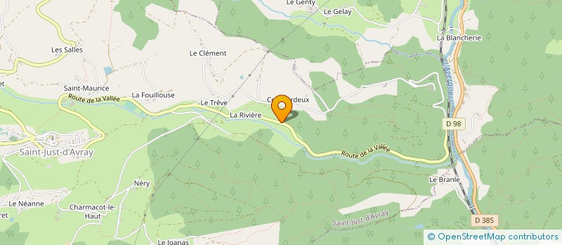 localisation de l'entreprise MONSIEUR GREGORY CHALANDRE  SAINT-JUST-D'AVRAY