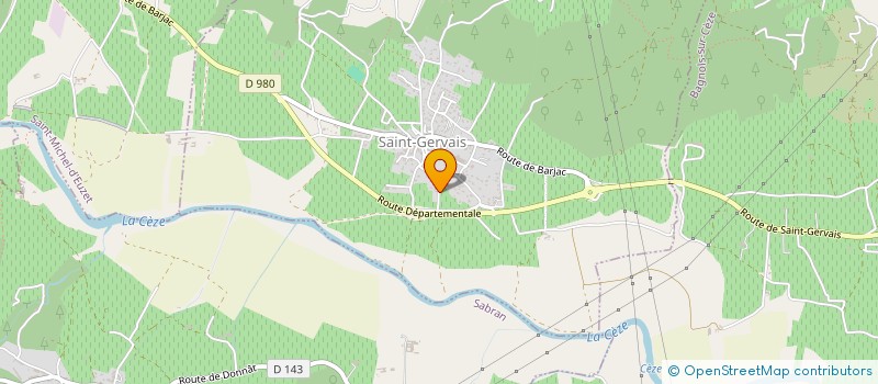 localisation de l'entreprise MONSIEUR GREGORY CHAMBON  SAINT-GERVAIS